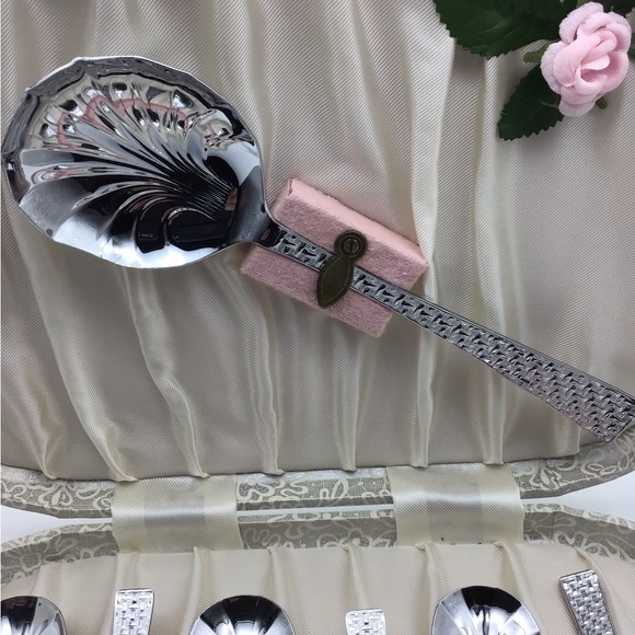 Sheffield England stainless chromium Serving spoon set - Picture 3 of 6